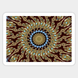 Modern Ethno design.Mandala, Sticker